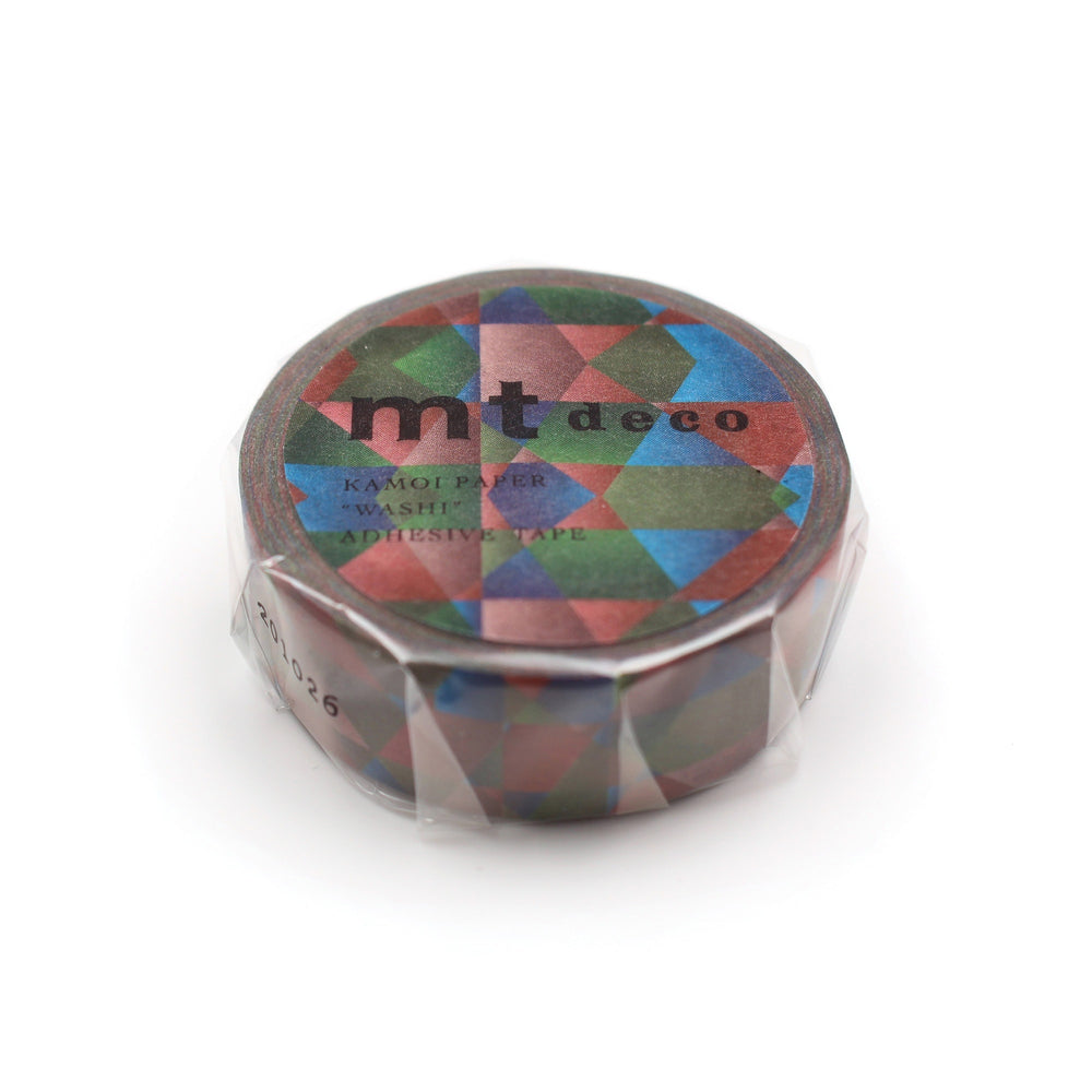 (DC) MT Deco Washi Tape Polygon Gradation Deep — pattern detail
