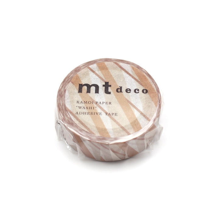 MT Deco Washi Tape - Stripe X Stripe — applied on surface