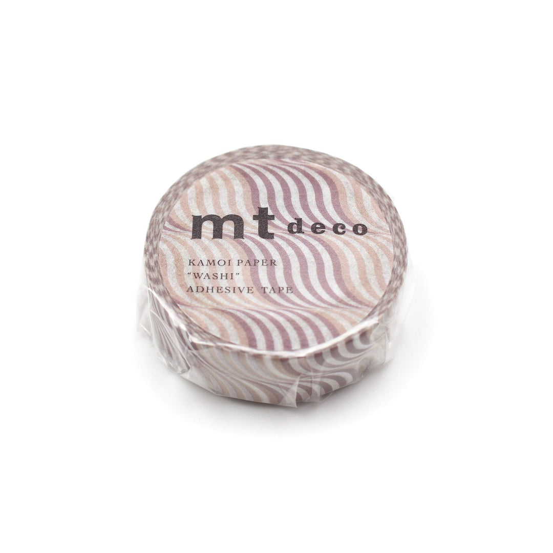 MT Deco Washi Tape - Wave Stripe — applied on surface
