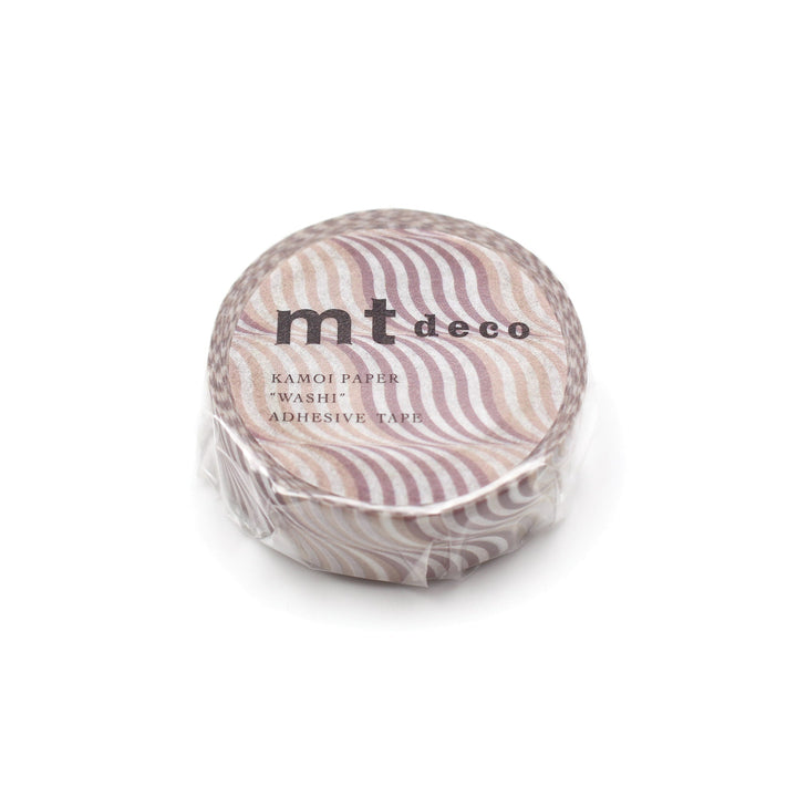 MT Deco Washi Tape - Wave Stripe — applied on surface