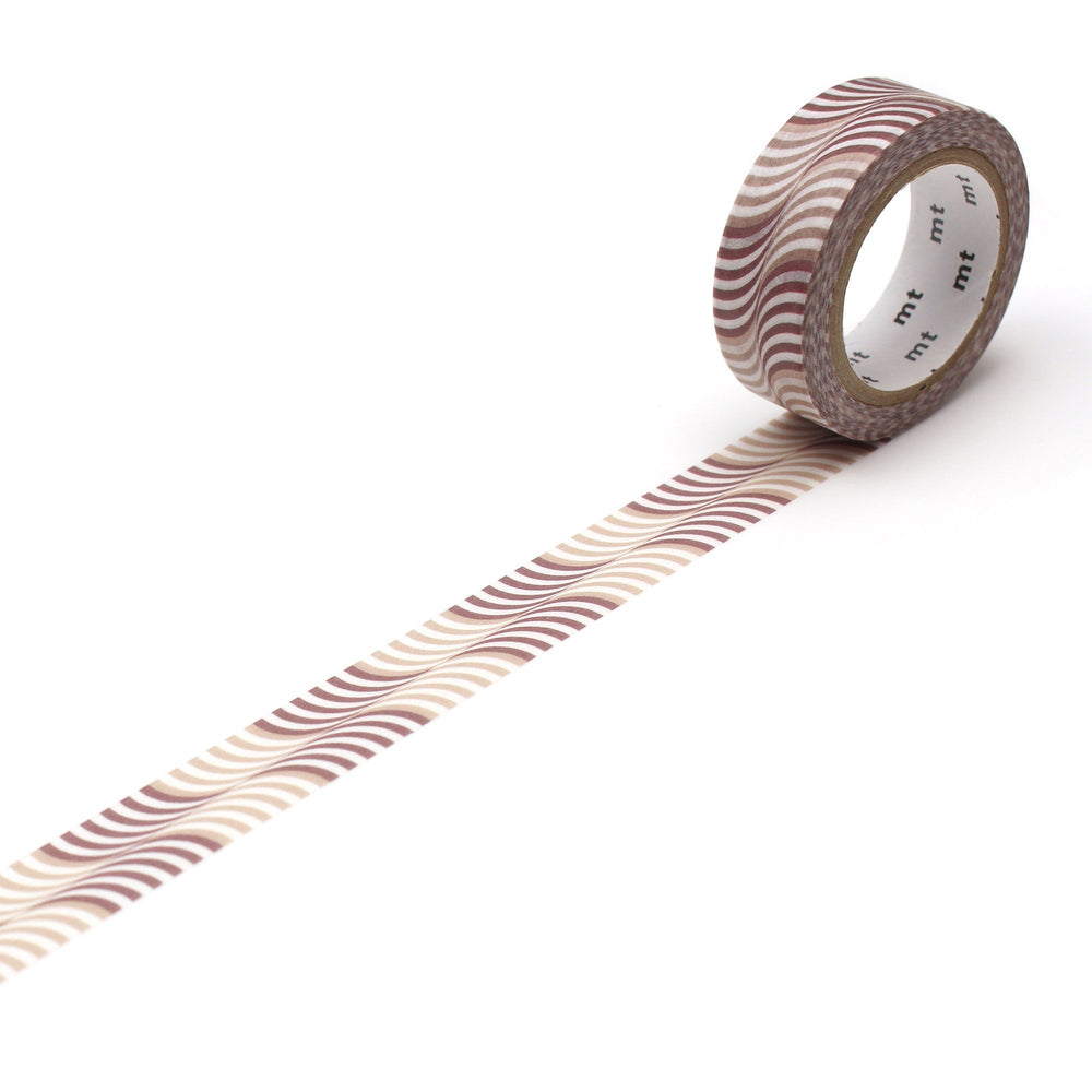 MT Deco Washi Tape - Wave Stripe — pattern detail