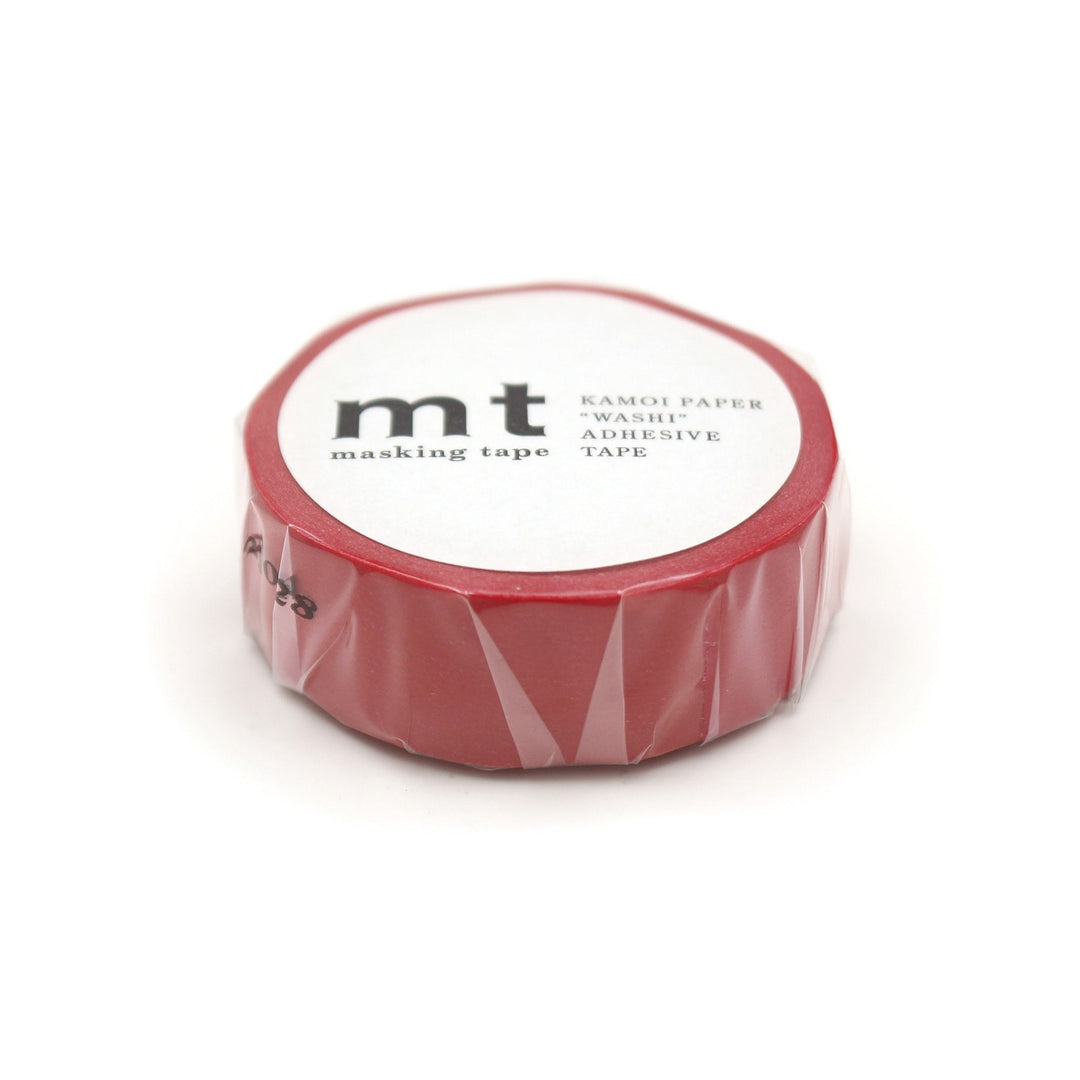 MT Basic Washi Tape - Red 7m — applied on surface