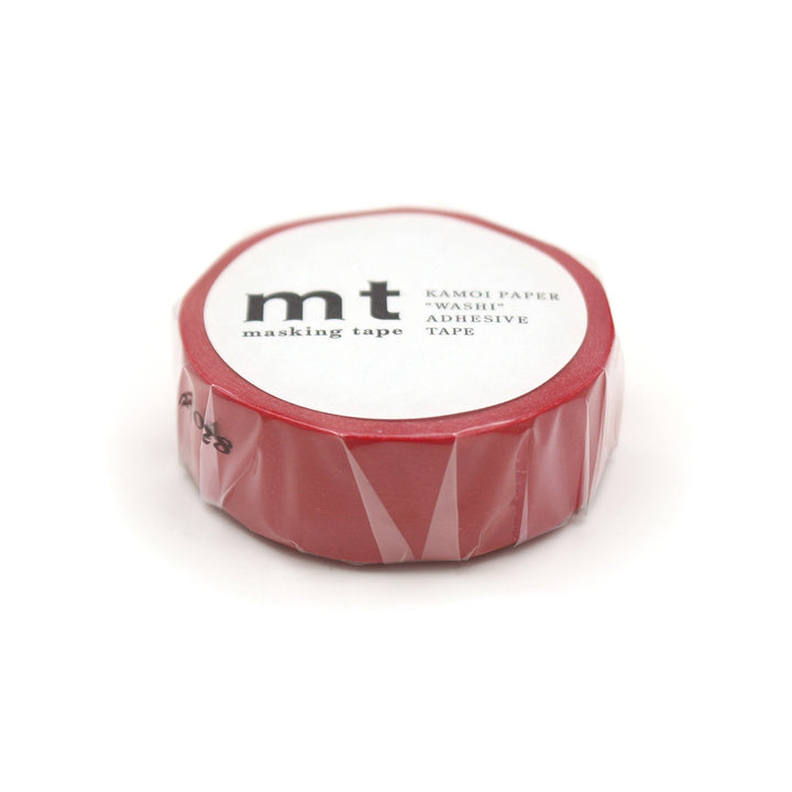 MT Basic Washi Tape - Red 7m — applied on surface