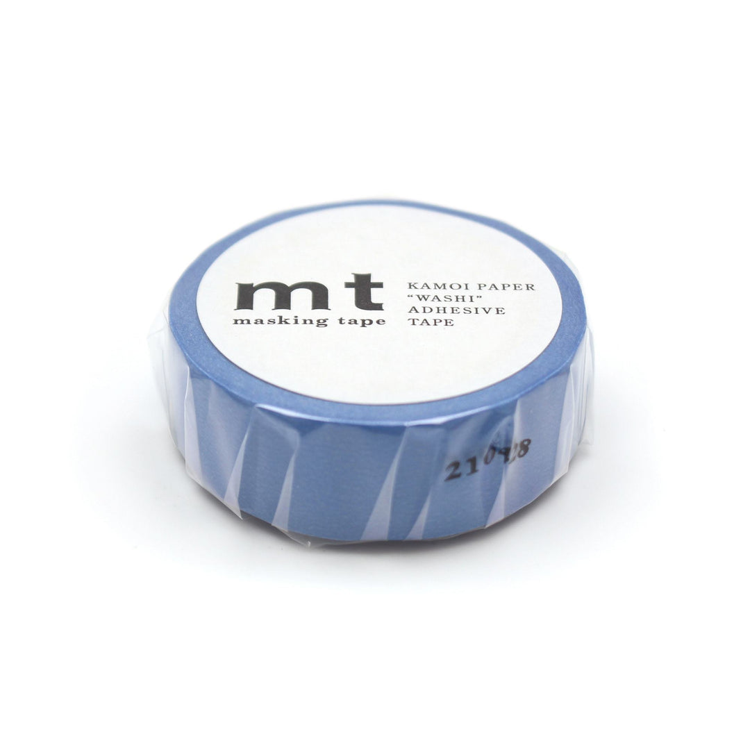 MT Masking Tape Basic Washi Tape - Blue 7m — applied on surface