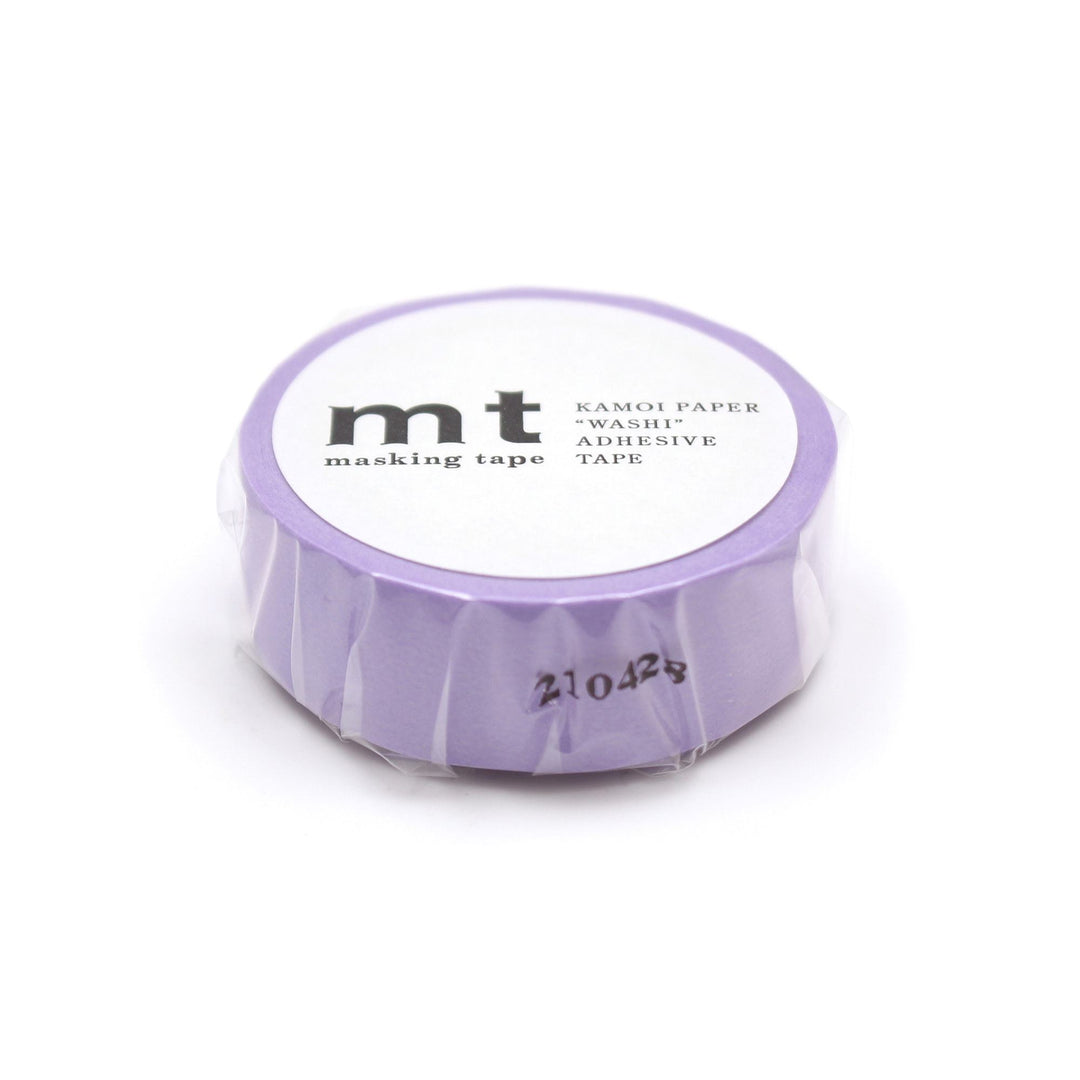 MT Basic Washi Tape - Lavender 7m — applied on surface