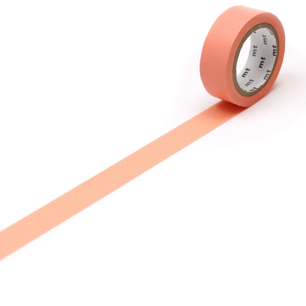 MT Masking Tape Basic Washi Tape - Salmon Pink 7m — pattern detail