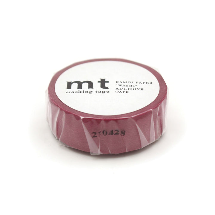 MT Basic Washi Tape - Wine 7m — applied on surface