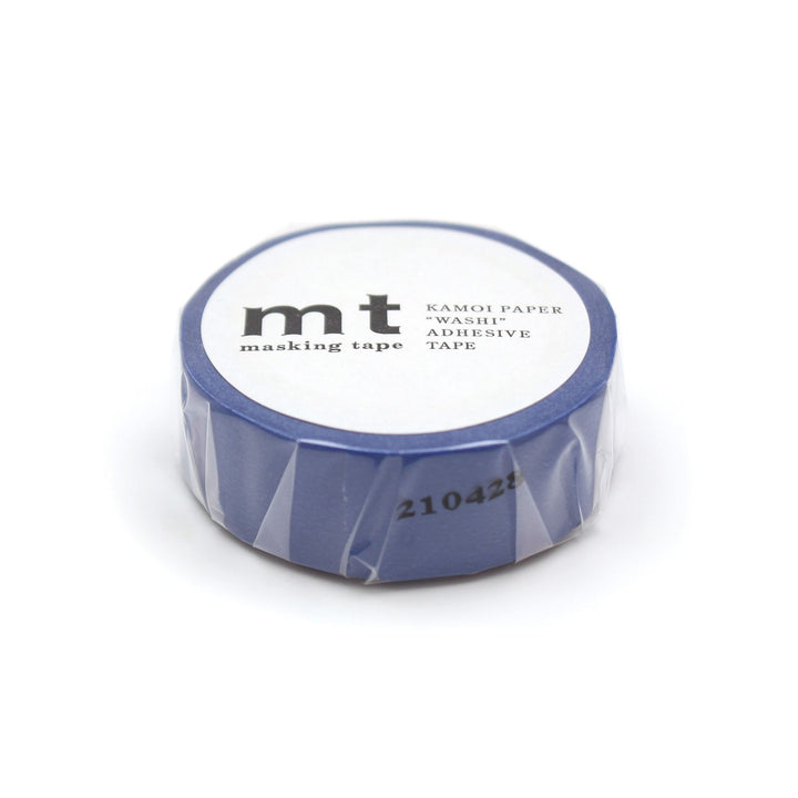 MT Basic Washi Tape Ruri 7m — applied on surface