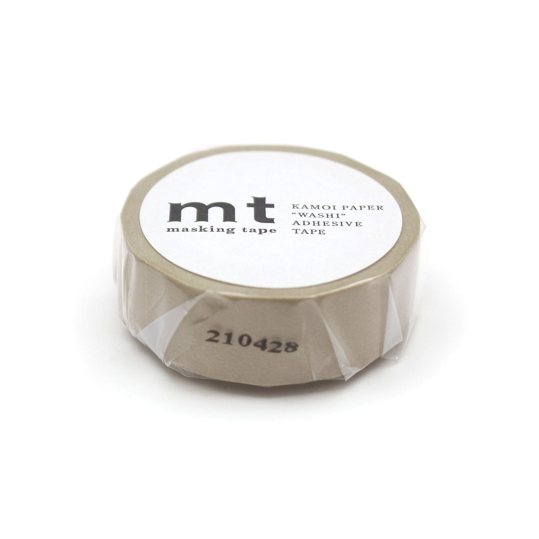 MT Basic Washi Tape - Beige 7m — applied on surface