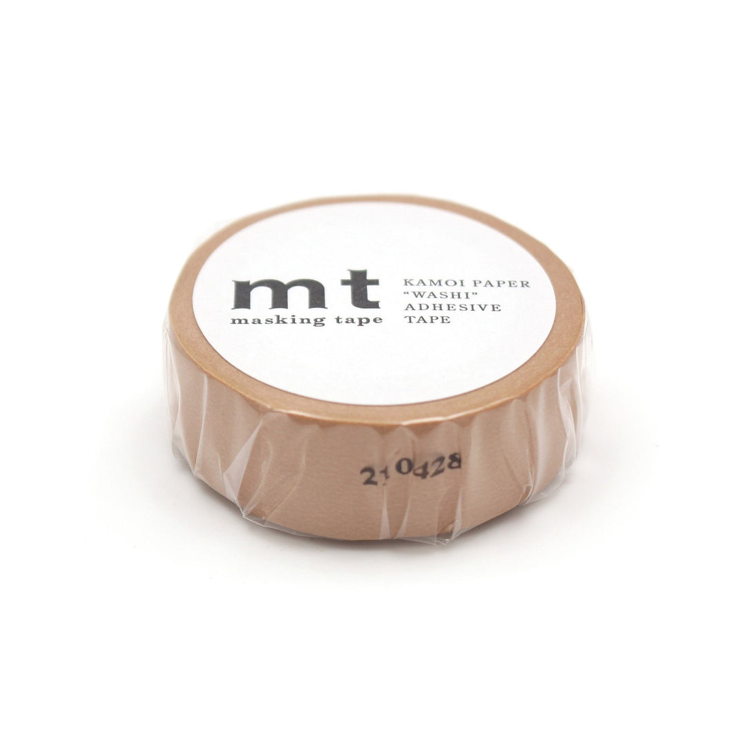 MT Masking Tape Basic Washi Tape - Cork 7m — applied on surface