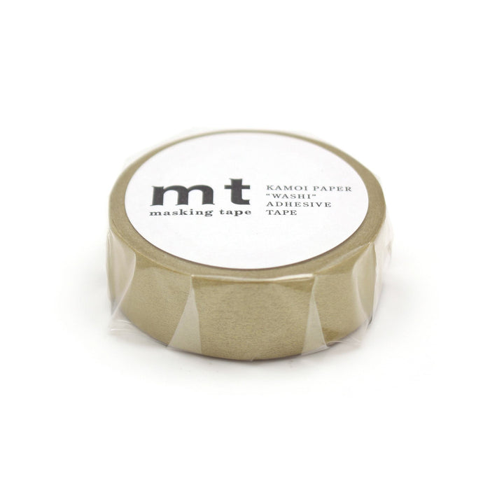 MT Basic Washi Tape - Gold 7m — applied on surface
