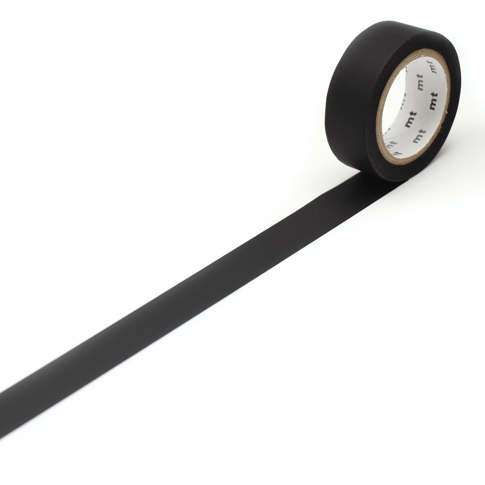 MT Basic Washi Tape Matte Black 7m — pattern detail