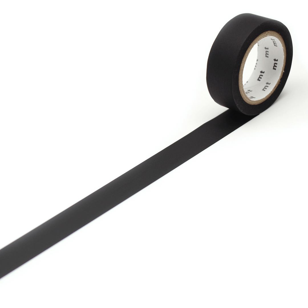 MT Basic Washi Tape Matte Black 7m — pattern detail