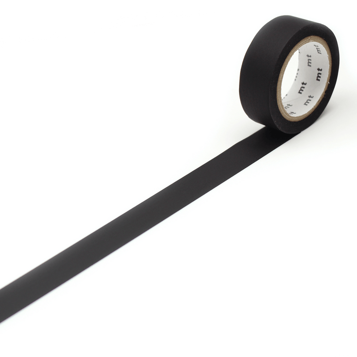 MT Basic Washi Tape Matte Black 7m — pattern detail