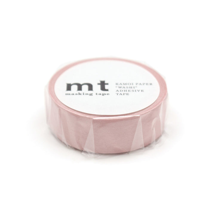 MT Basic Washi Tape - Pastel Scarlet 7m — applied on surface