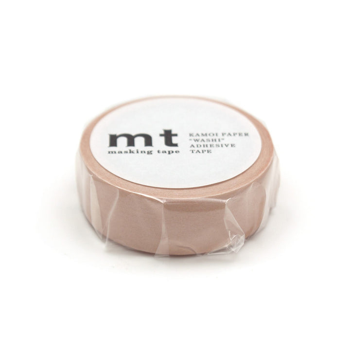 MT Masking Tape Basic Washi Tape - Pastel Carrot 7m — applied on surface