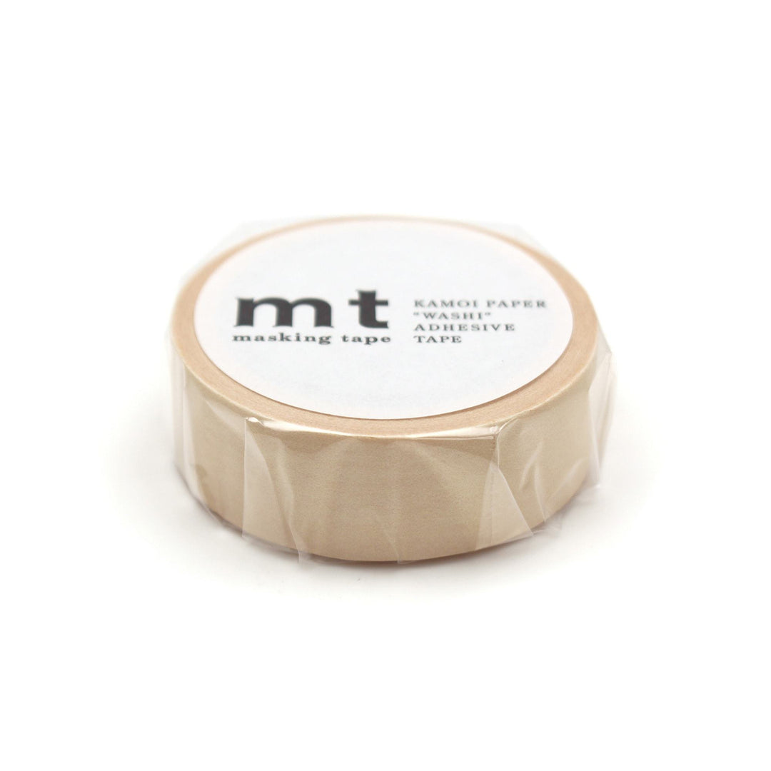 MT Basic Washi Tape - Pastel Marigold 7m — applied on surface