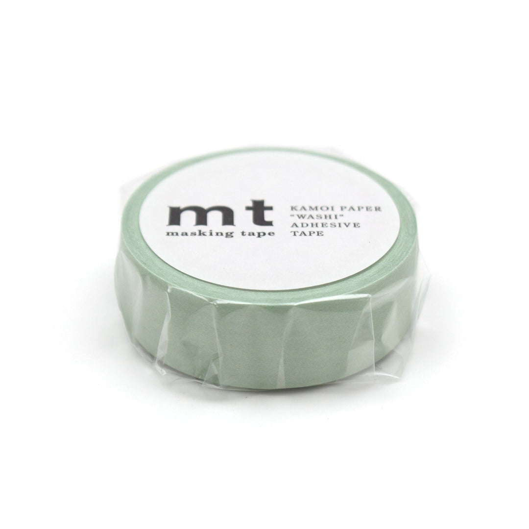 MT Masking Tape Basic Washi Tape - Pastel Ivy 7m — applied on surface