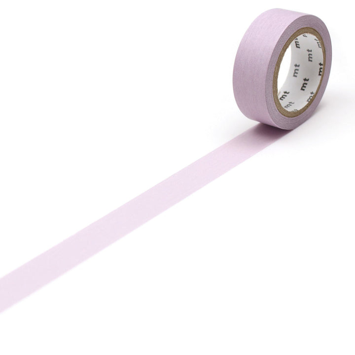 MT Basic Washi Tape Pastel Raspberry 7m — roll front