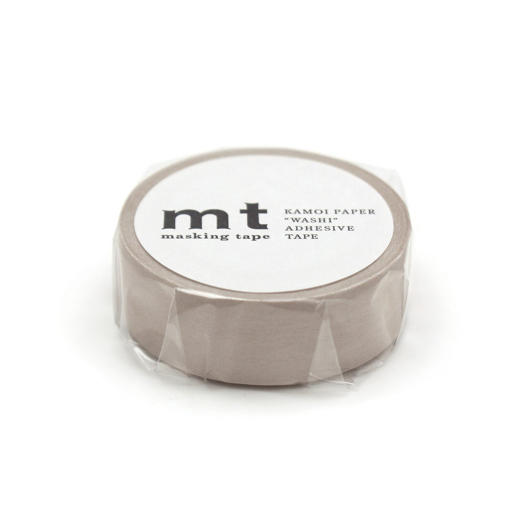MT Masking Tape Basic Washi Tape - Pastel Cocoa 7m — applied on surface