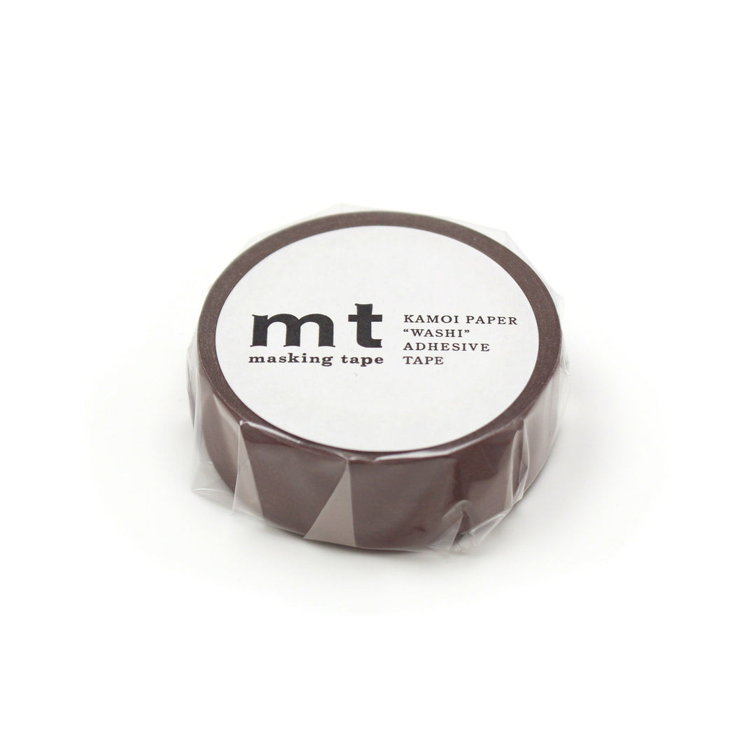 MT Masking Tape Basic Washi Tape - Grayish Red — applied on surface
