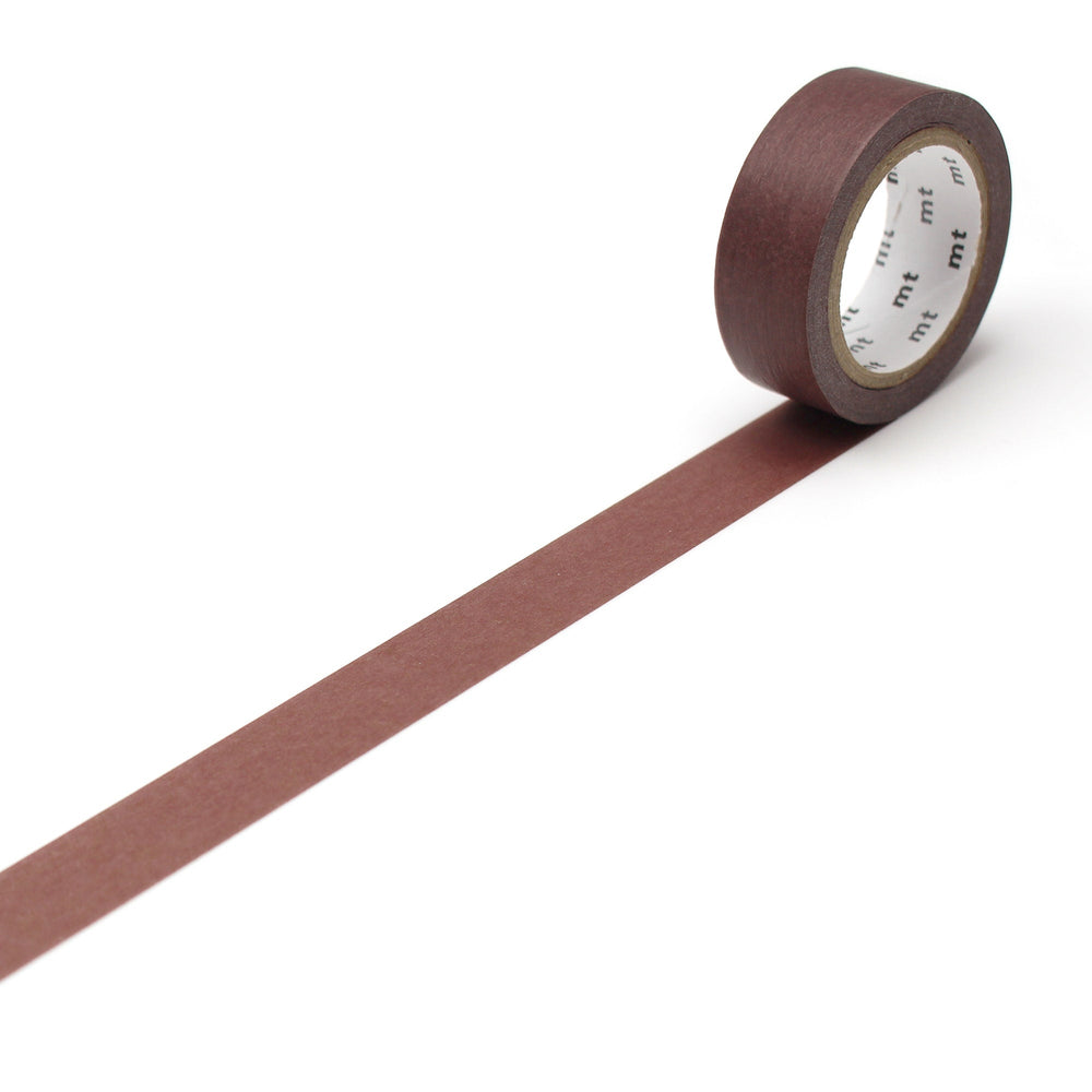 MT Masking Tape Basic Washi Tape - Grayish Red — pattern detail