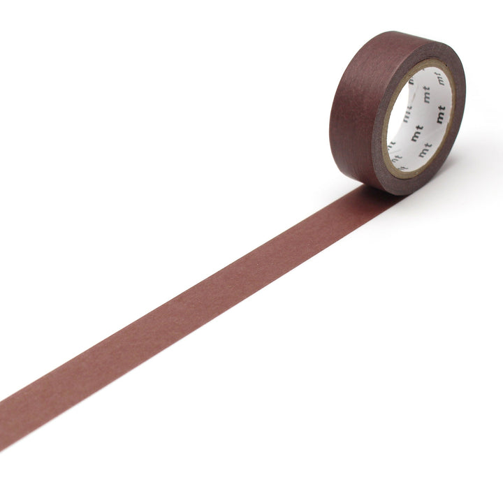 MT Masking Tape Basic Washi Tape - Grayish Red — pattern detail
