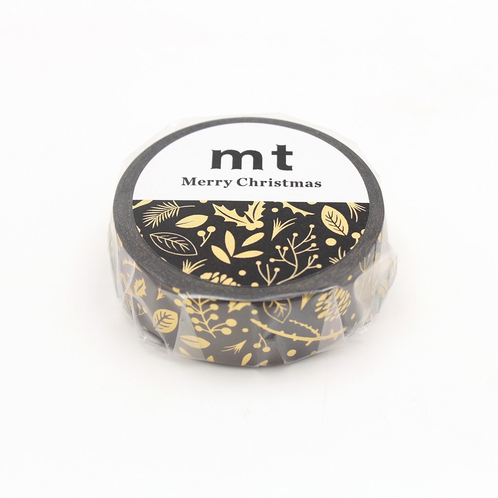 MT Christmas 2020 Washi Tape Winter Botanical — pattern detail
