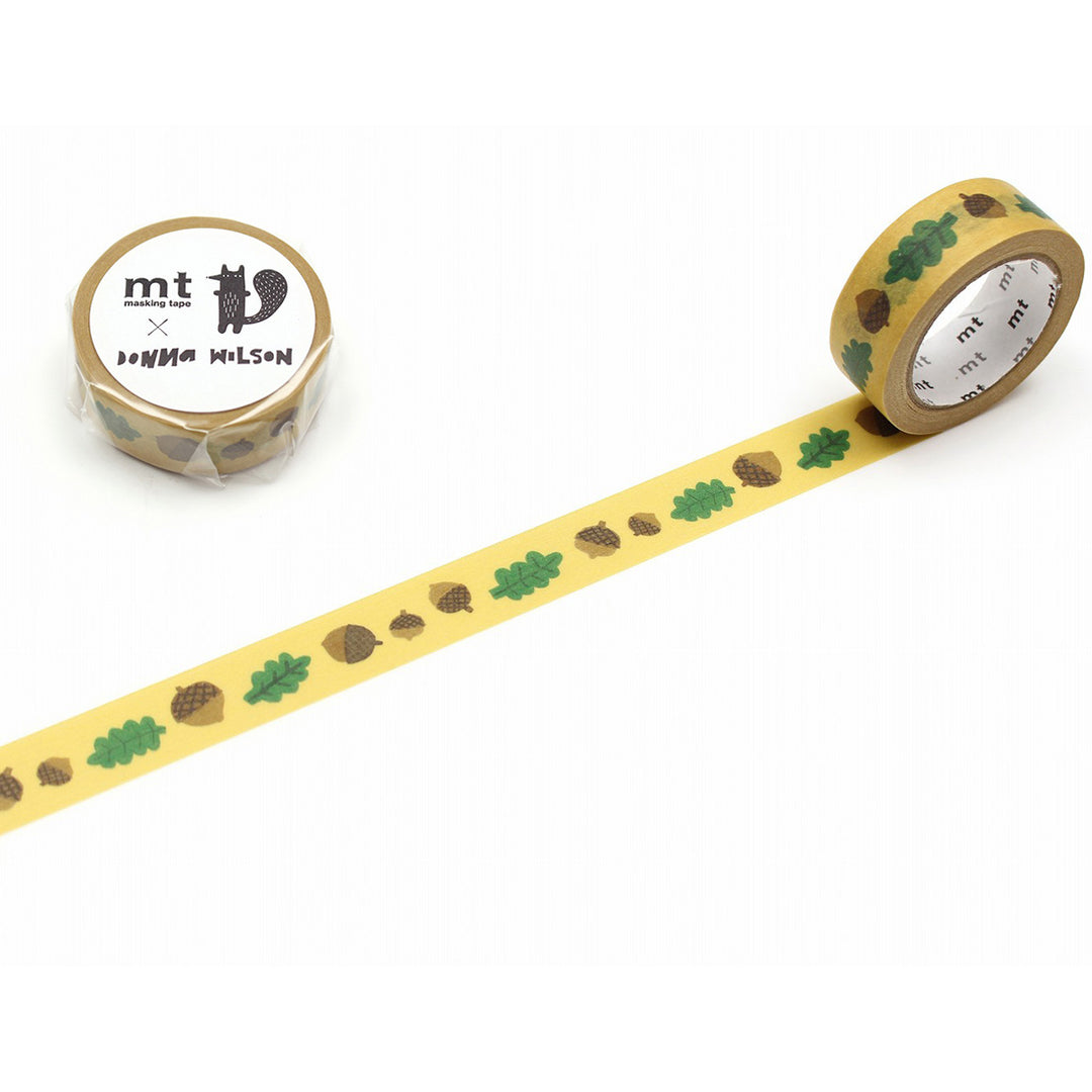 MT x Donna Wilson Washi Tape Leaves And Acorns — roll front