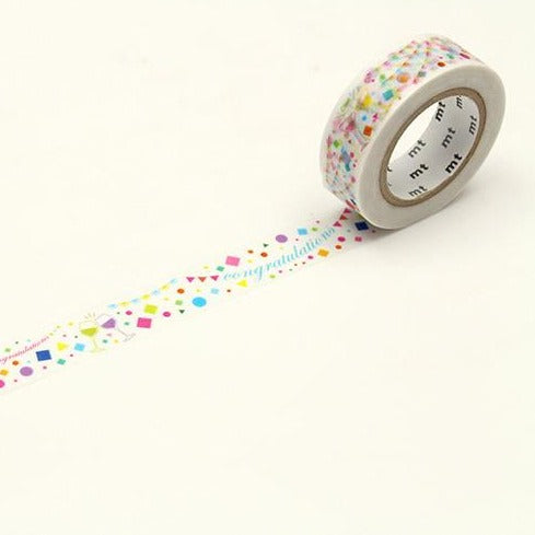 MT EX Washi Tape - Cheers — pattern detail