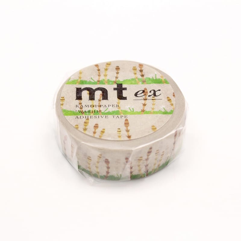 MT Masking Tape EX Washi Tape - Horsetail — applied on surface