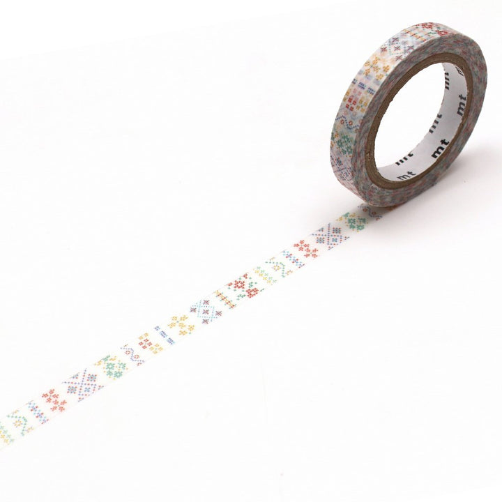 MT Masking Tape EX Washi Tape - Embroidery Line — pattern detail