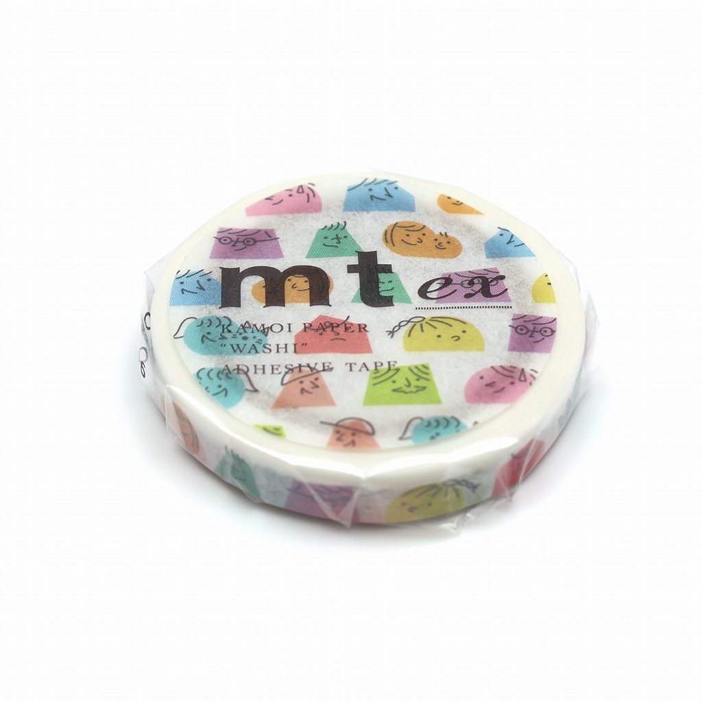 MT EX Washi Tape - Half Face — applied on surface