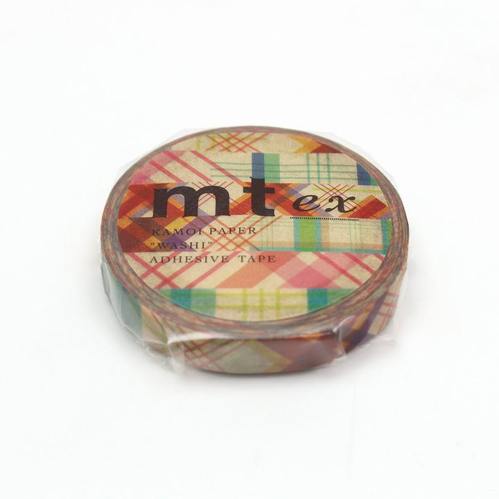 MT EX Washi Tape Check Line — pattern detail