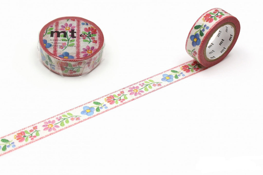 MT EX Washi Tape Embroidery — roll front
