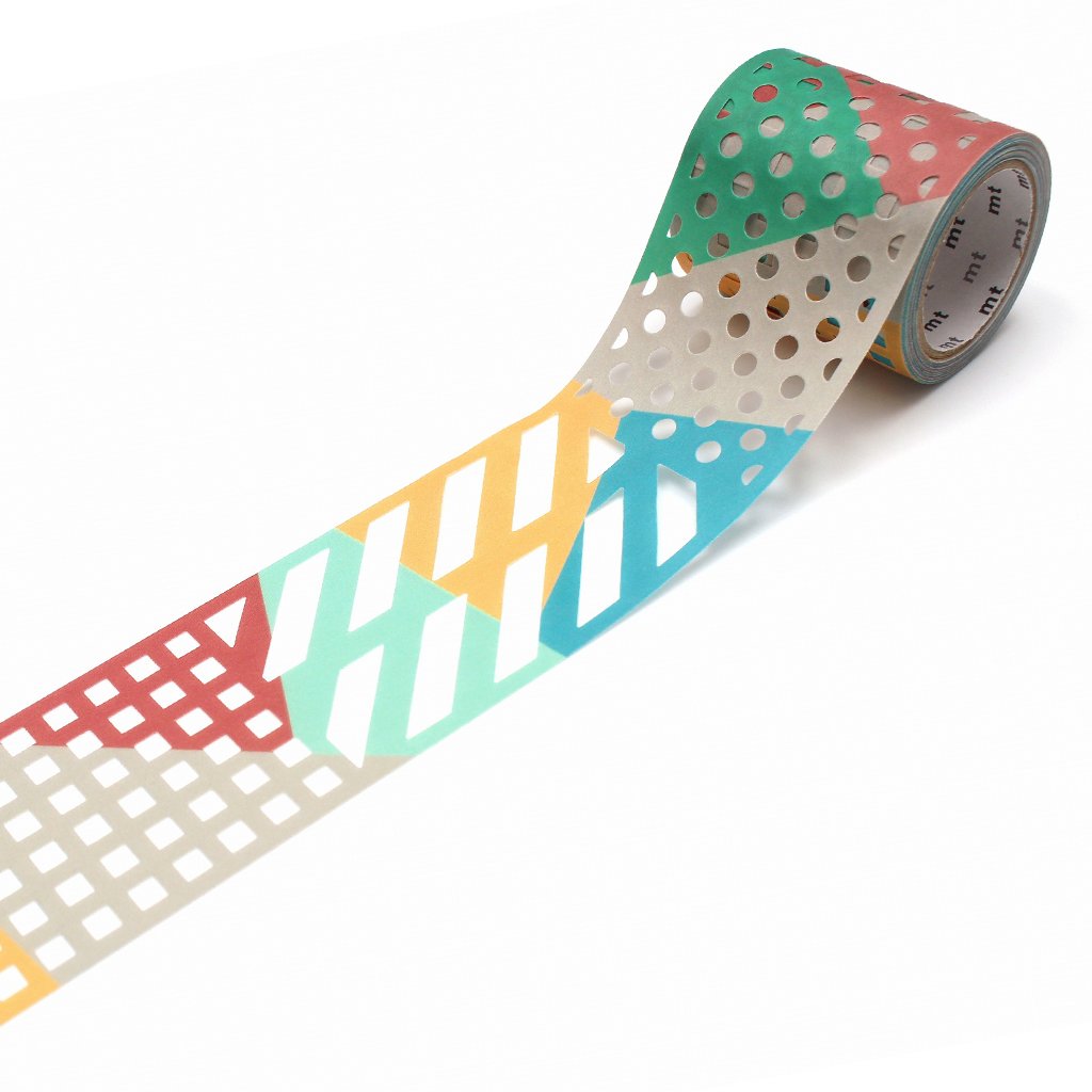 MT Fab Washi Tape - Color &amp; Pattern Block — pattern detail
