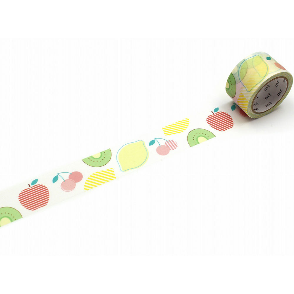 MT KakuKaku Write And Draw Washi Tape - Seasonal Fruits — pattern detail