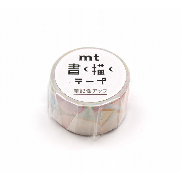 MT KakuKaku Write And Draw Washi Tape - Geometry — applied on surface