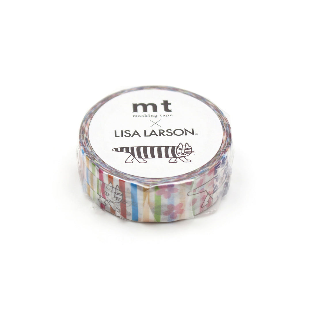 MT x Lisa Larson Washi Tape - Mikey Pattern — applied on surface