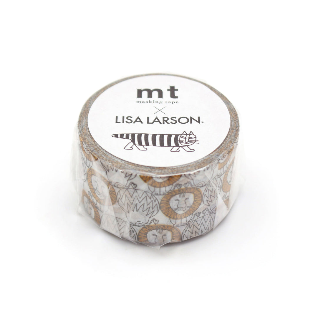 MT x Lisa Larson Washi Tape -  Lion — applied on surface