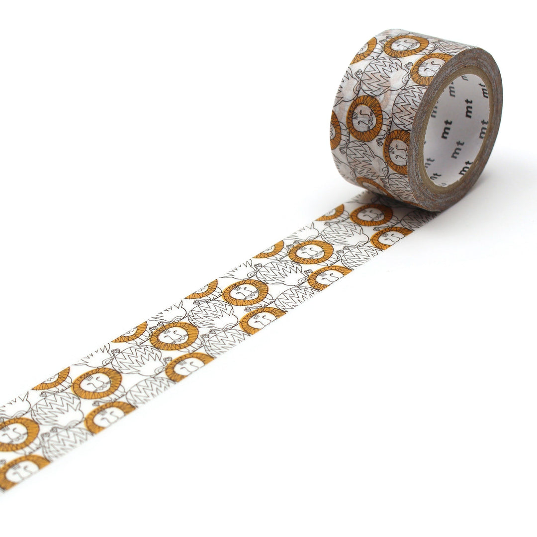 MT x Lisa Larson Washi Tape -  Lion — pattern detail
