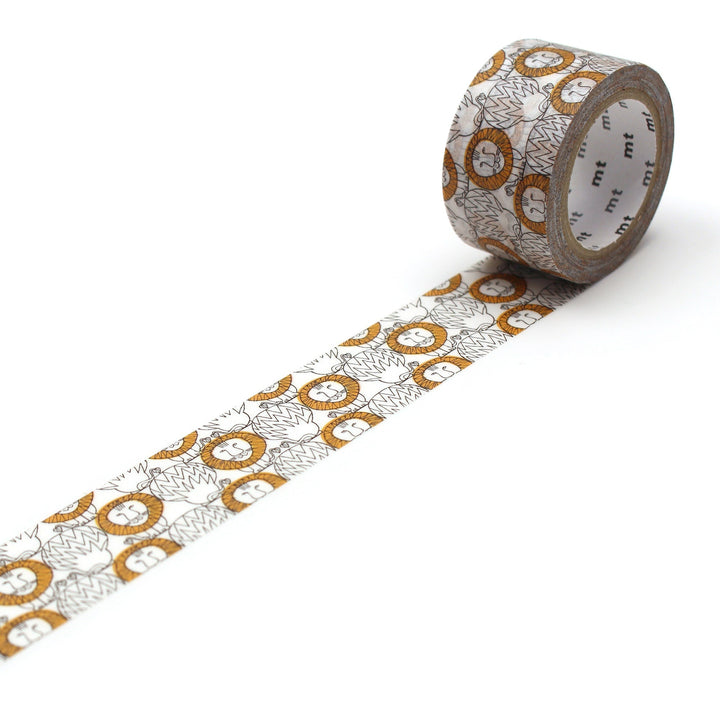 MT x Lisa Larson Washi Tape -  Lion — pattern detail