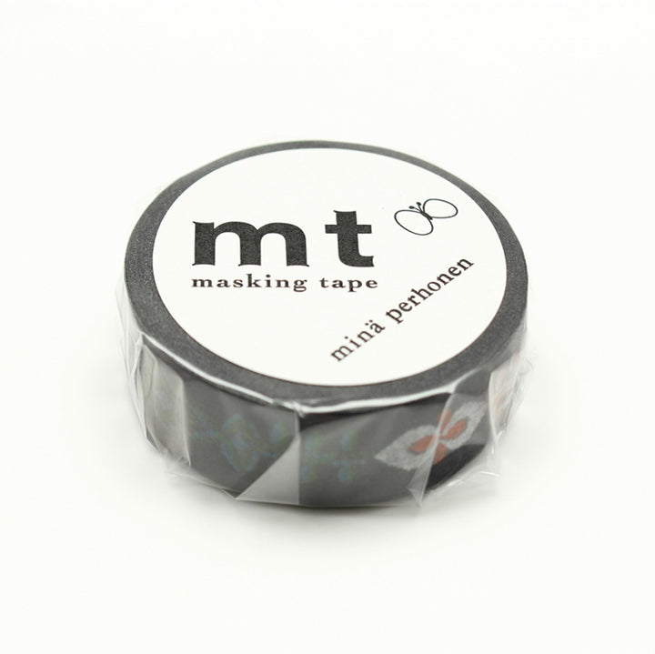 MT x Mina Perhonen Washi Tape - Petal Flame — applied on surface