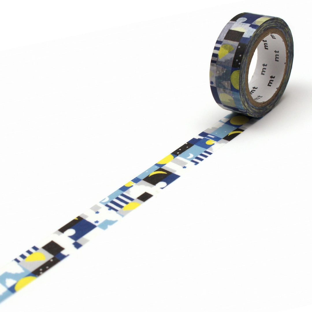 MT x SOU・SOU Washi Tape - Moon And Stars — pattern detail