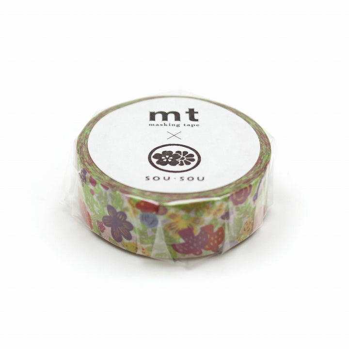 MT x SOU・SOU Washi Tape Bird — applied on surface