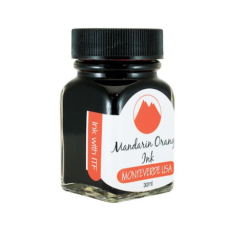Monteverde 30ml Ink Bottle Mandarin Orange — bottle front