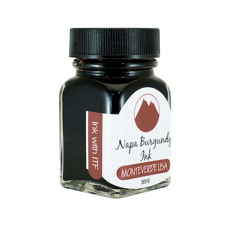 Monteverde 30ml Ink Bottle Napa Burgundy — bottle front