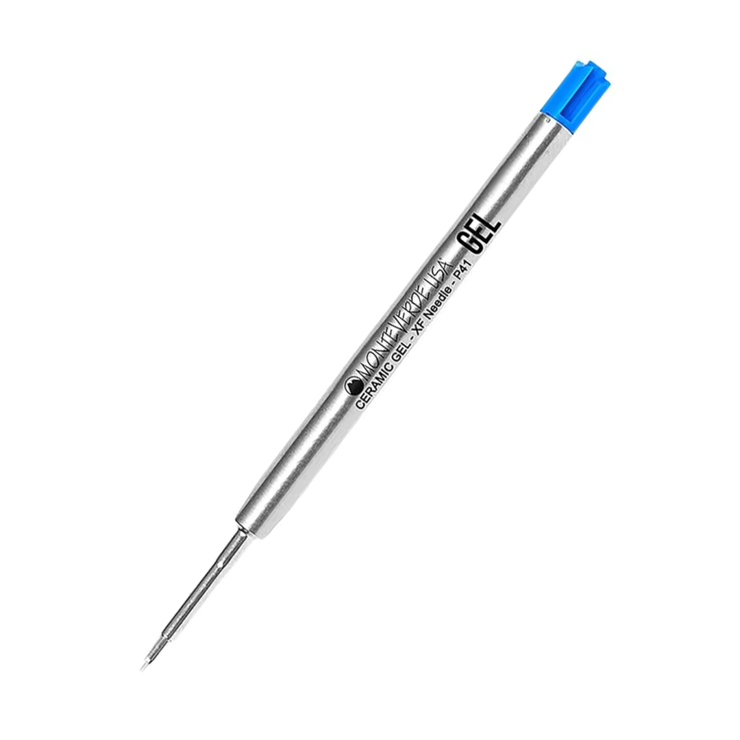 Monteverde Capless Gel Refill To Fit Parker Ballpoint Pen - Blue, Extra Fine  (Pack of 2) — capped