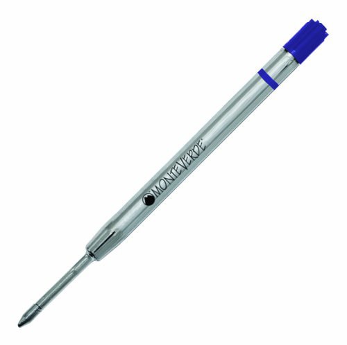 Monteverde Capless Gel Refill To Fit Parker Ballpoint Pen - Blue Broad (Pack of 2) — capped
