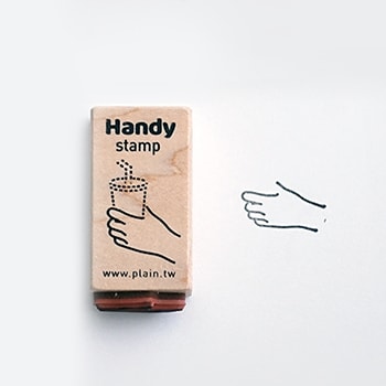 Plain Stationery Handy Stamp - G — side view